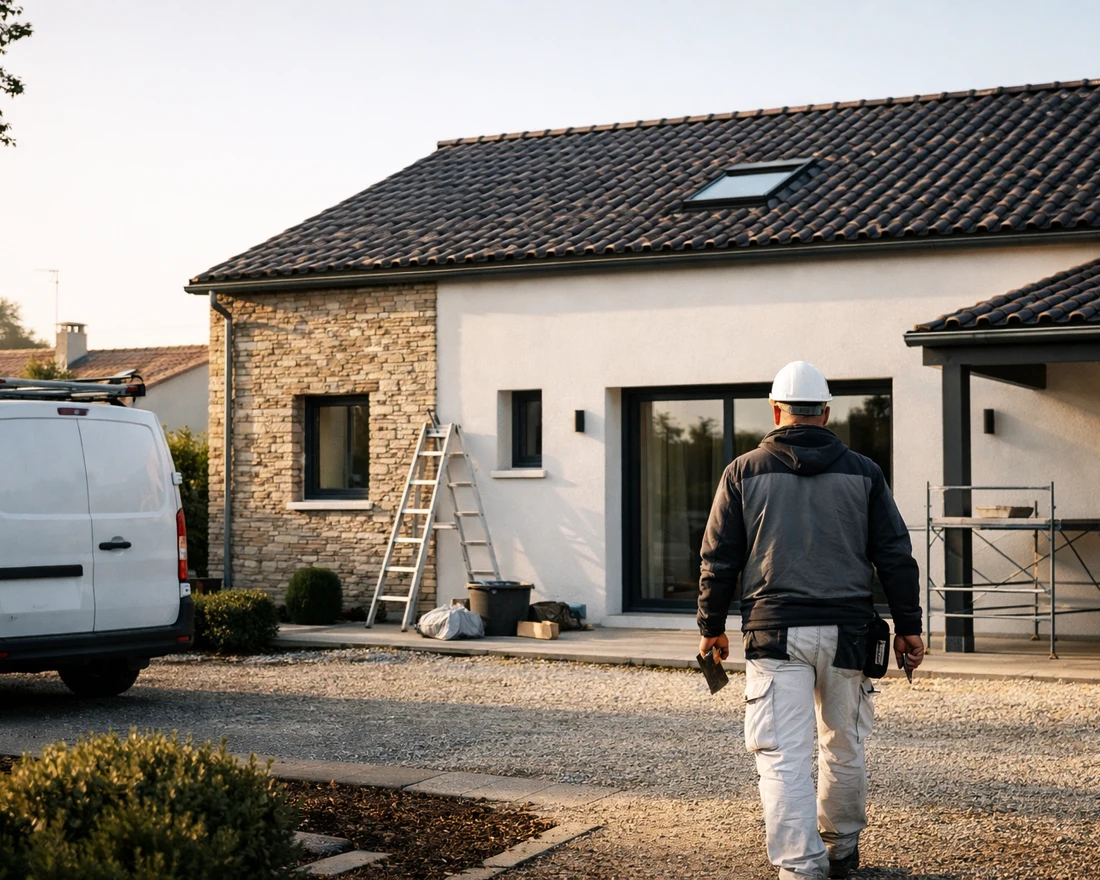 Maison avec terrasse et rénovation extérieure