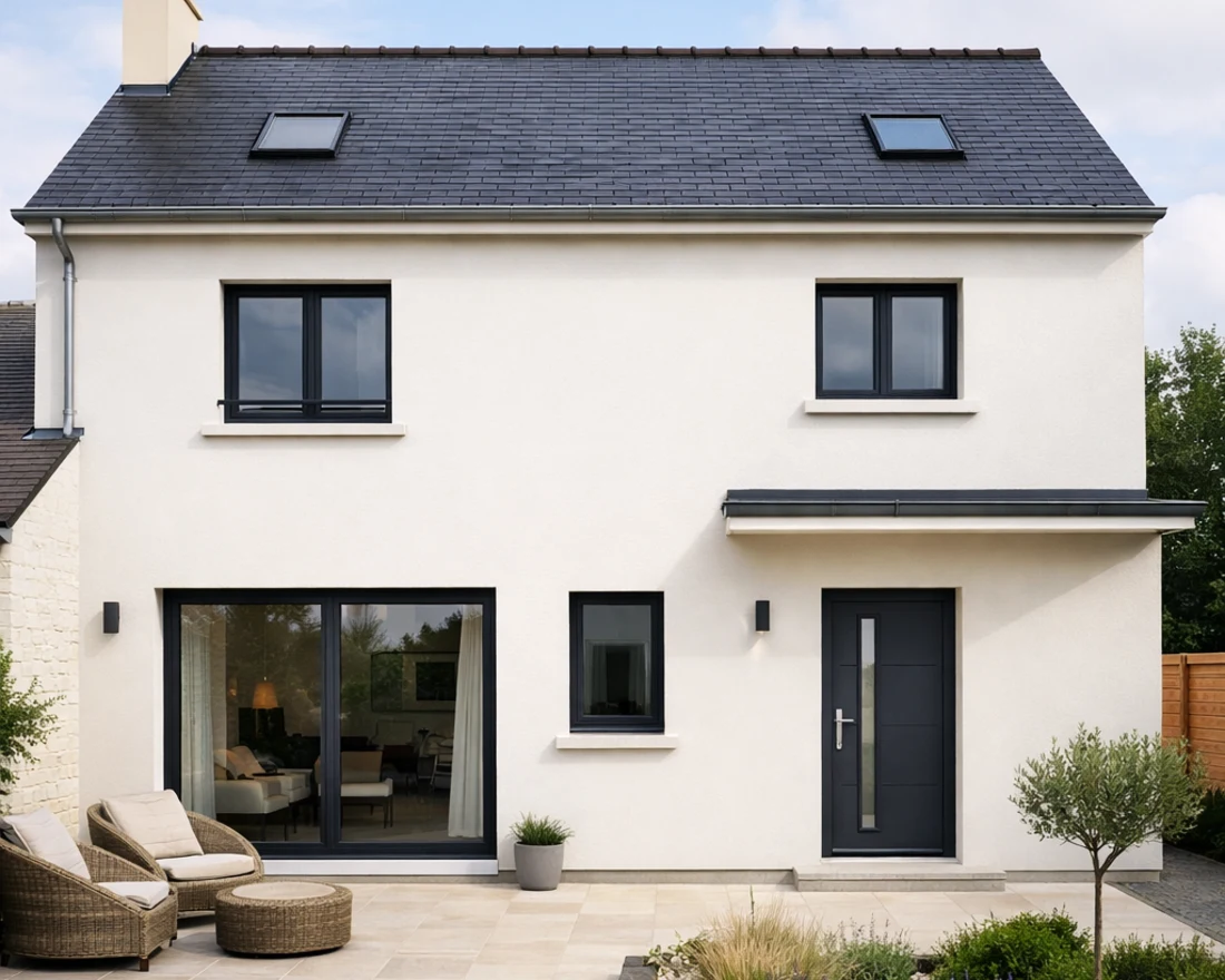 Toiture en tuiles rénovée